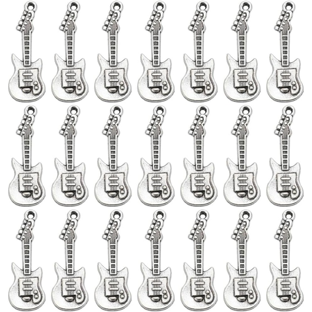 Musical Instrument Box - 1 Box 50Pcs Vintage Guitar Charms