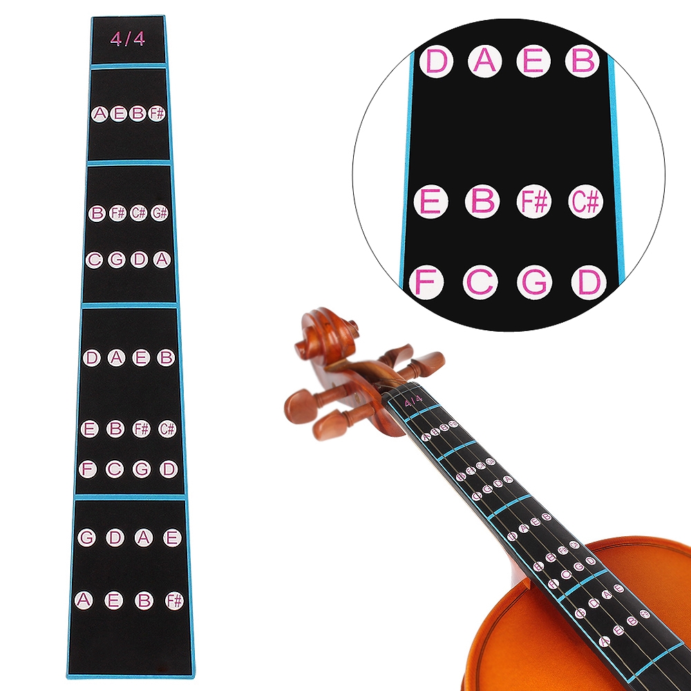 Musical Instrument Cello - Violin Fingerboard Sticker 4/4 Fretboard Indicator