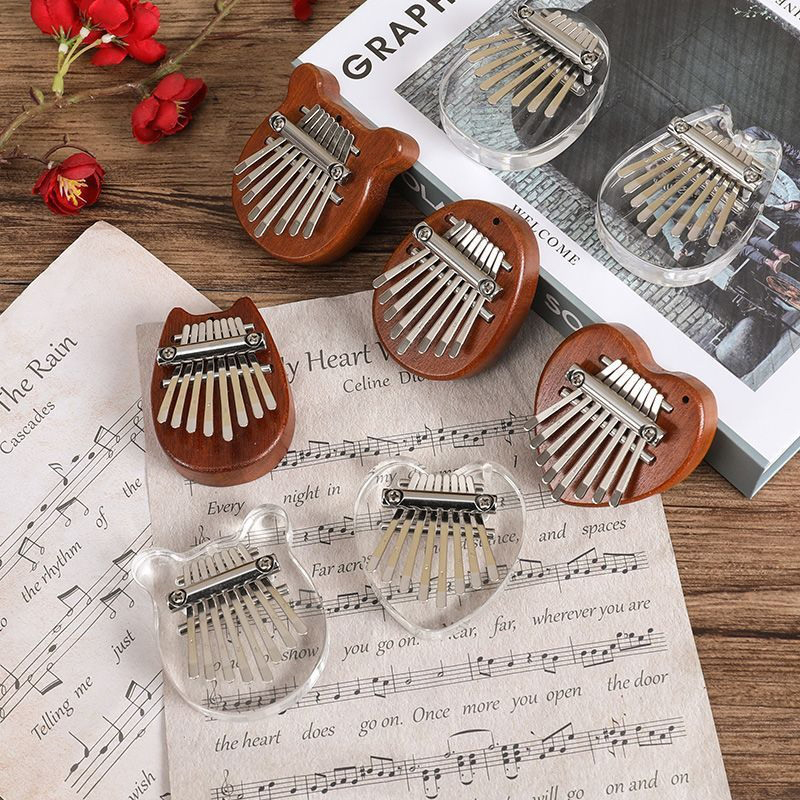 Musical Instrument For Beginners - 5*7cm 8Key Kalimba Thumb Piano Gifts