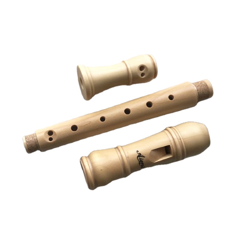 Recorder Baroque Style - 3 solid maple 8-hole soprano recorder