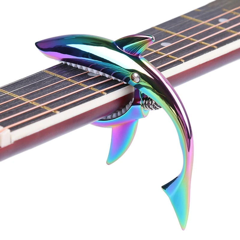 Acoustic Guitar Dreadnought - Metal Shark Guitar Capo Zinc Alloy