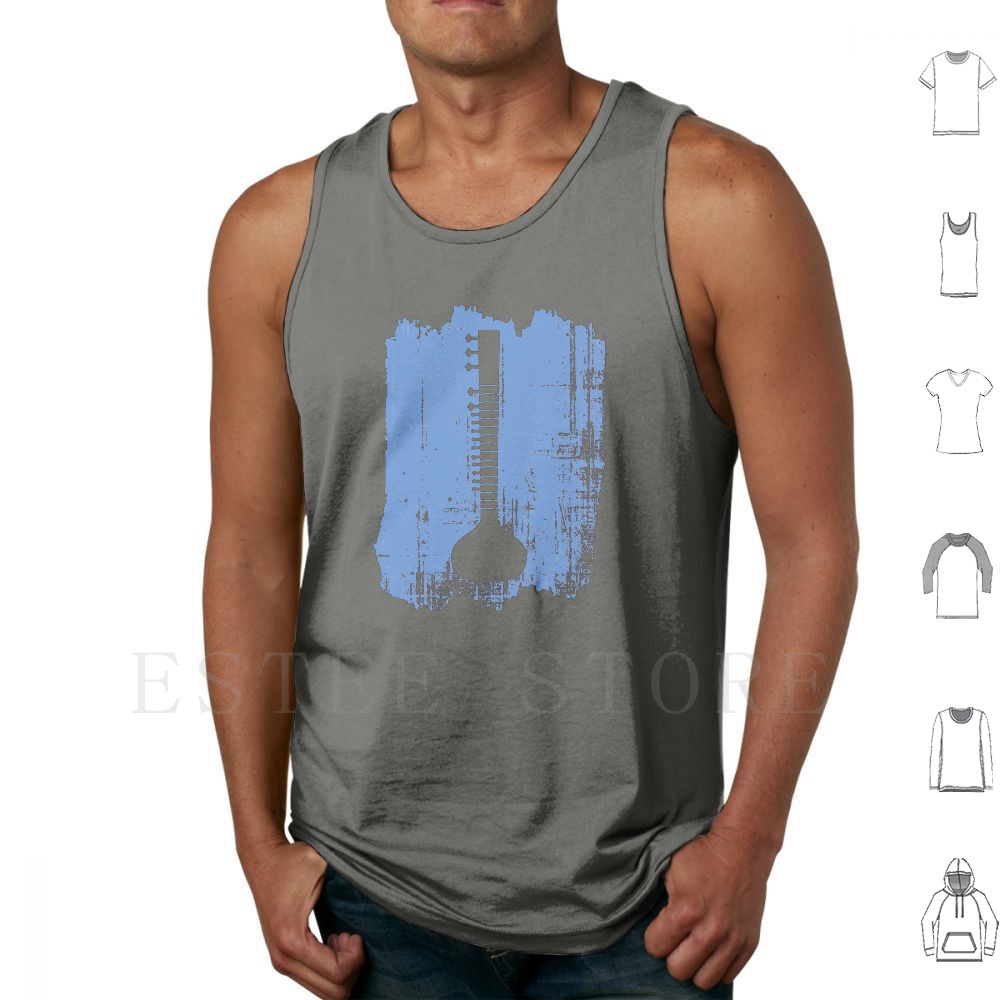 Musical Instrument Sitar - Indian Sitar Tank Tops Vest Idea