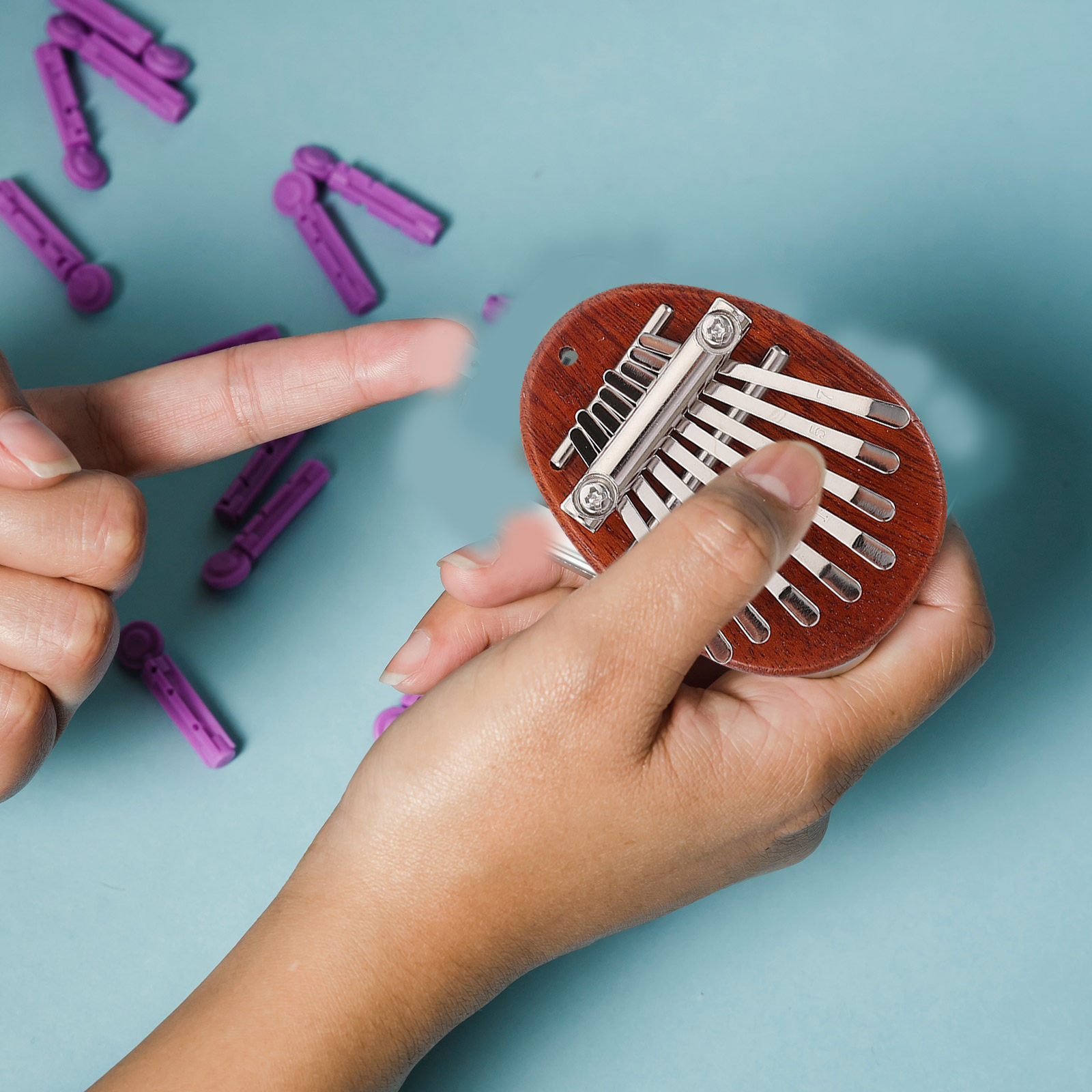 1Set Kalimba Thumb Piano Mini  - Musical Instrument For Beginners ulasan dan harga