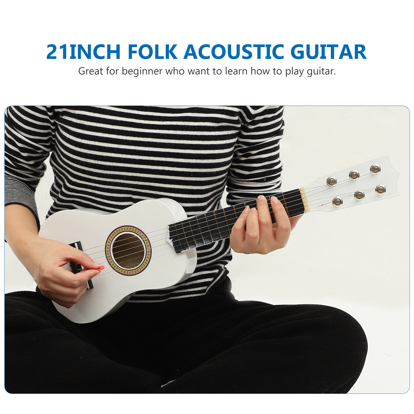 21Inch 's Acoustic Guitar Folk - Musical Instrument For Beginners ulasan dan harga