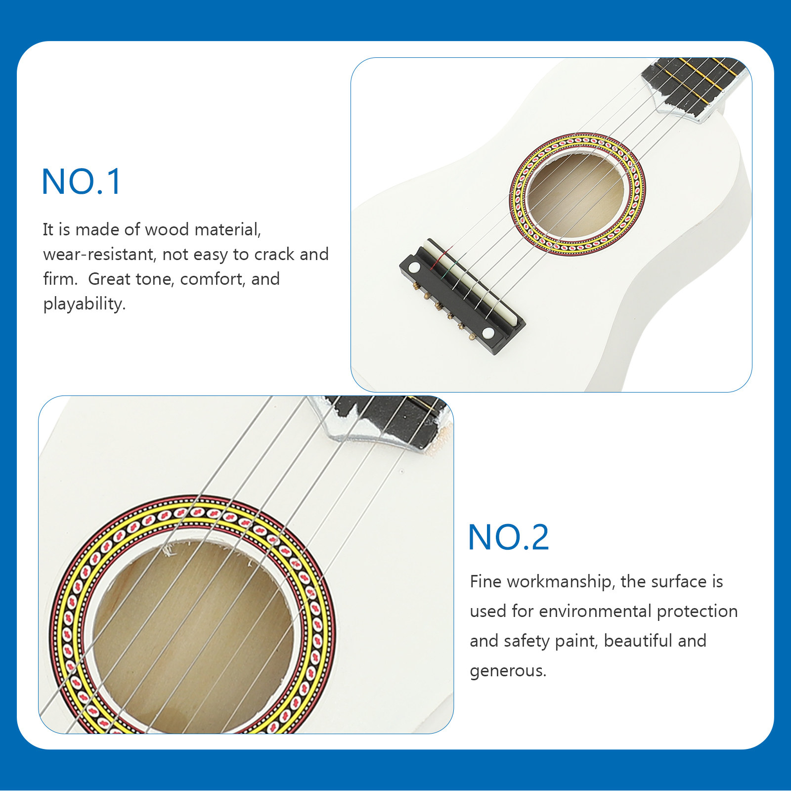 21Inch 's Acoustic Guitar Folk - Musical Instrument For Beginners ulasan dan harga