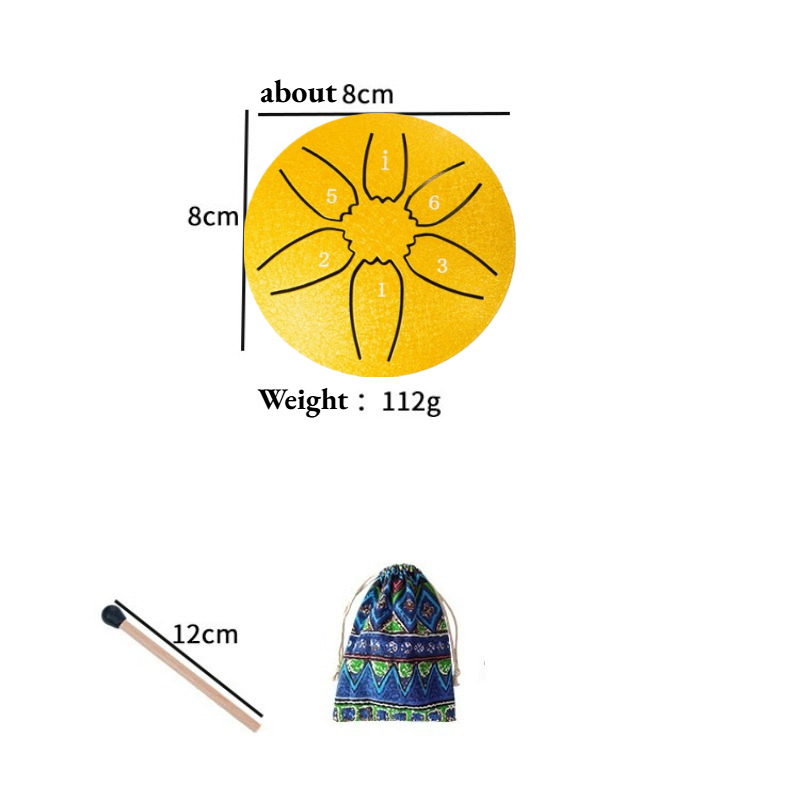 Steel Tongue Drum Portable Rai - Musical Instrument Handpan ulasan dan harga