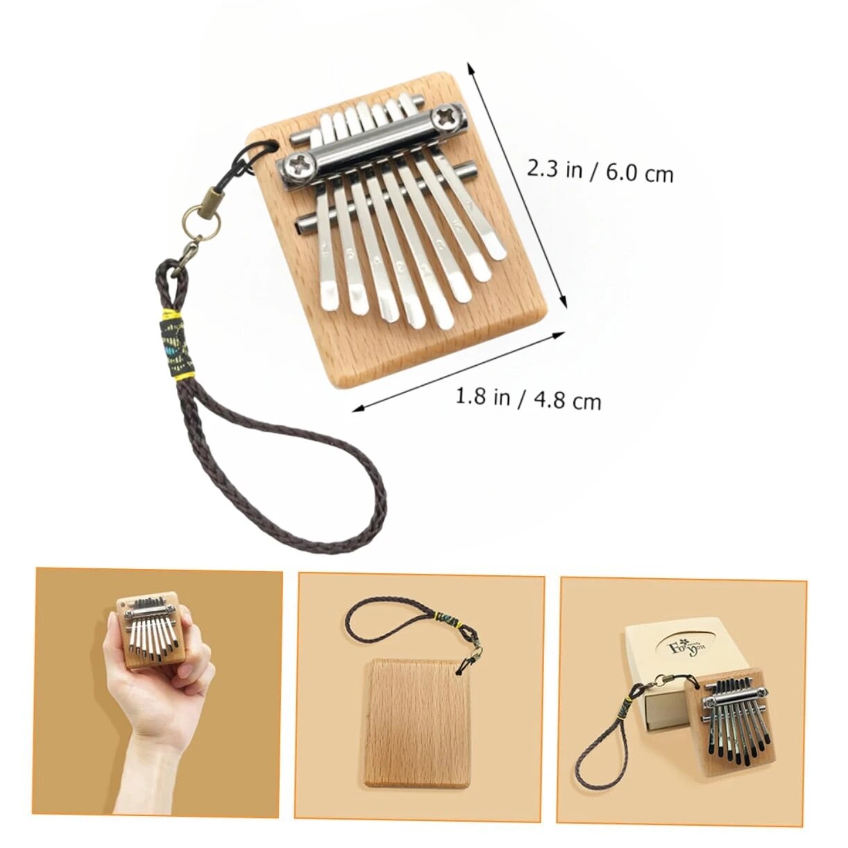 Miwayer Mini Kalimba 8 Key Thu - Musical Instrument African ulasan dan harga