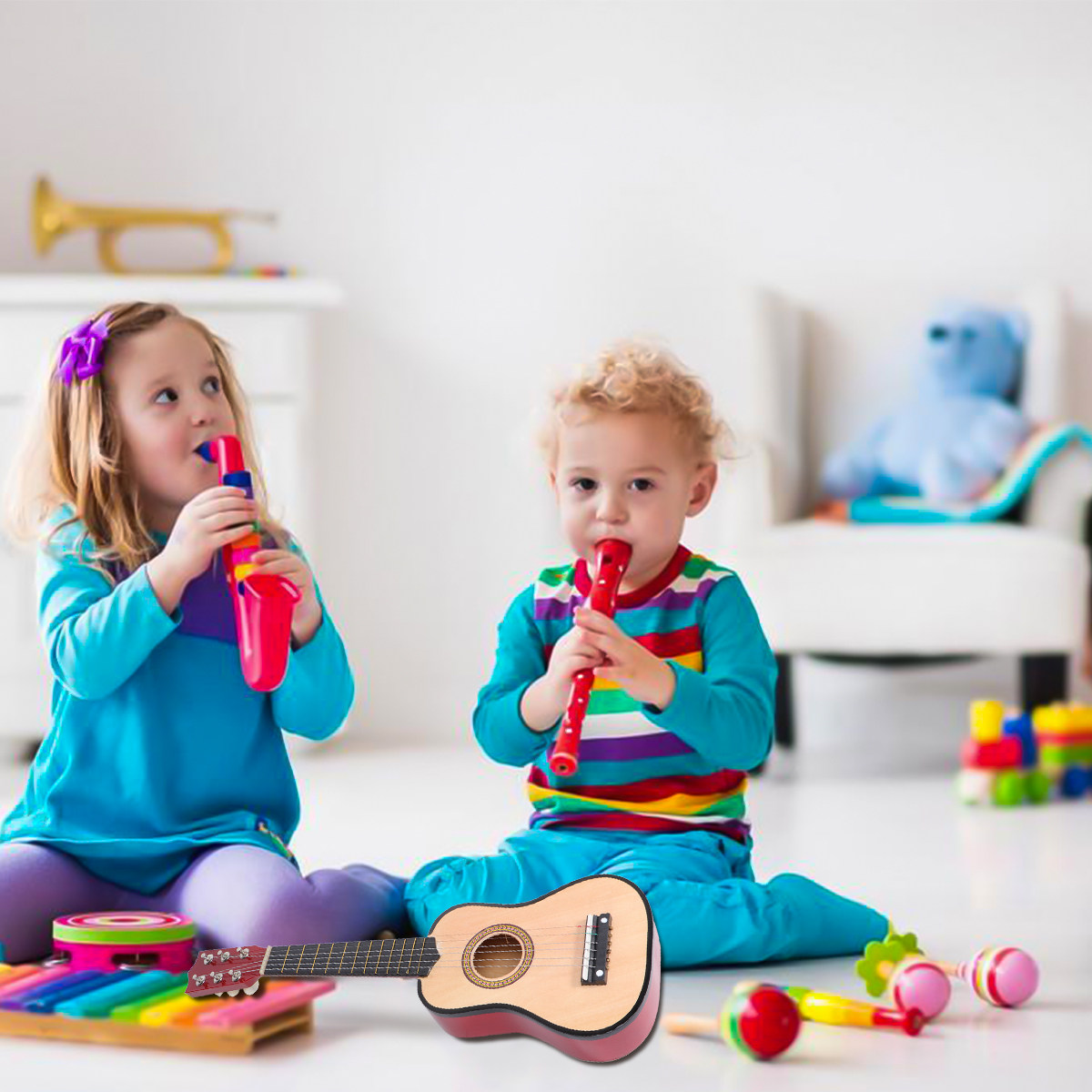 21Inch Children Acoustic Folk  - Musical Instrument For Beginners ulasan dan harga