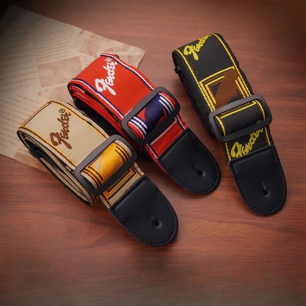 1pc Embroidery Guitar Strap Le - Acoustic Guitar Dreadnought ulasan dan harga