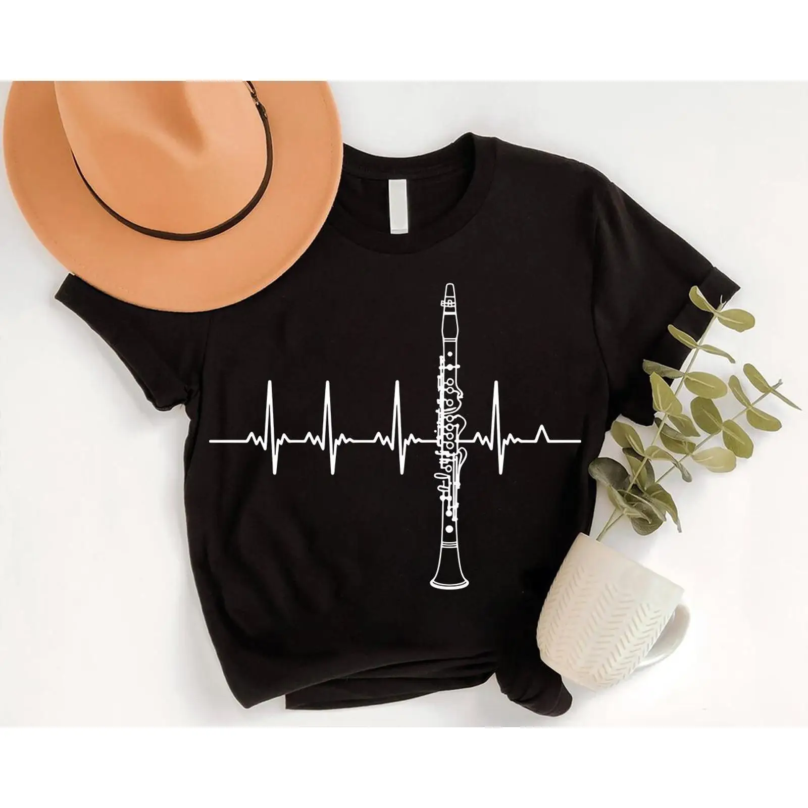 Clarinet HeartbeaT T Shirt Mus - Musical Instrument In Orchestra ulasan dan harga