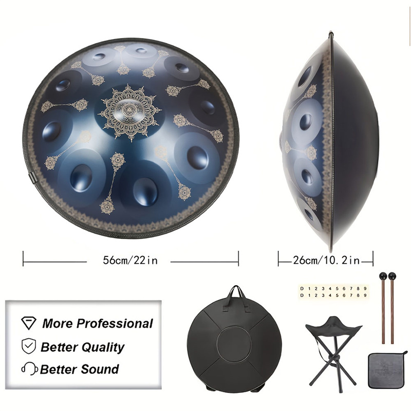 10 Notes Handpan Drum 22 Inch  - Musical Instrument Handpan ulasan dan harga