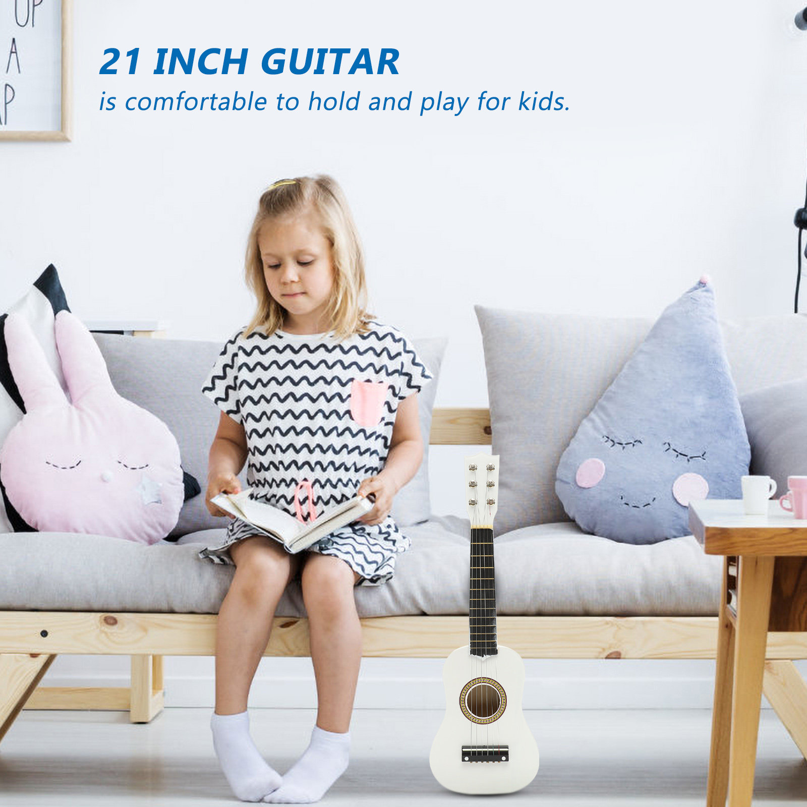 21Inch Acoustic Guitar Folk St - Musical Instrument For Beginners ulasan dan harga
