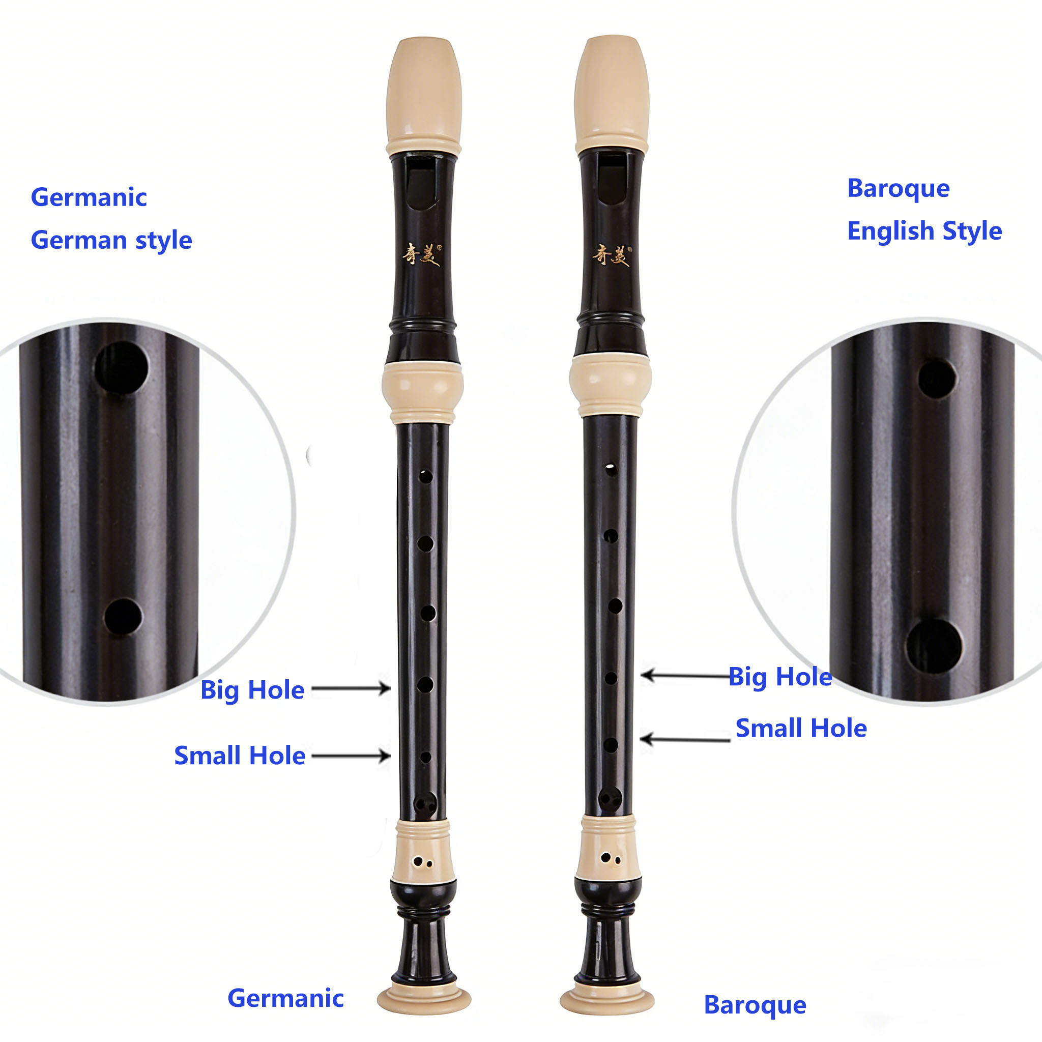 8-hole Alto Recorder F Key Ver - Recorder Baroque Style ulasan dan harga