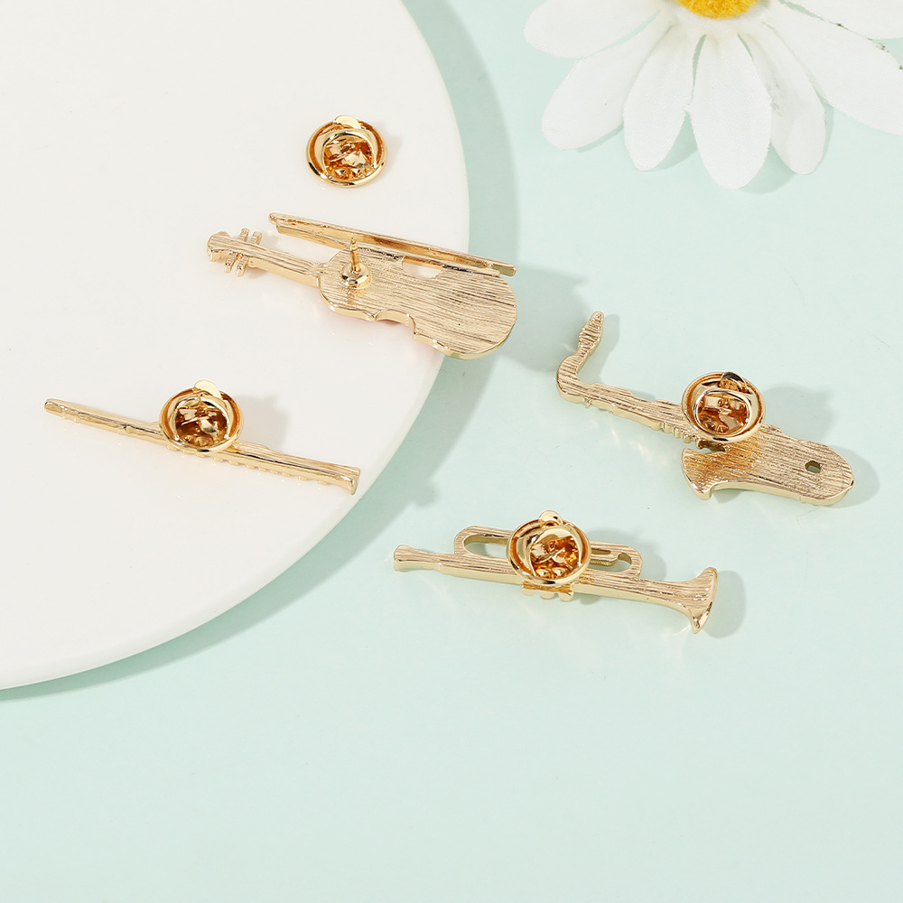 Golden Musical Instrument Pins - Musical Instrument In Orchestra ulasan dan harga