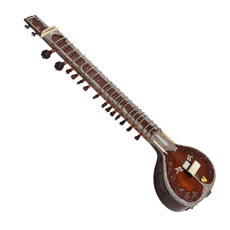 Indian sitar classical hand-ca - Musical Instrument Sitar ulasan dan harga