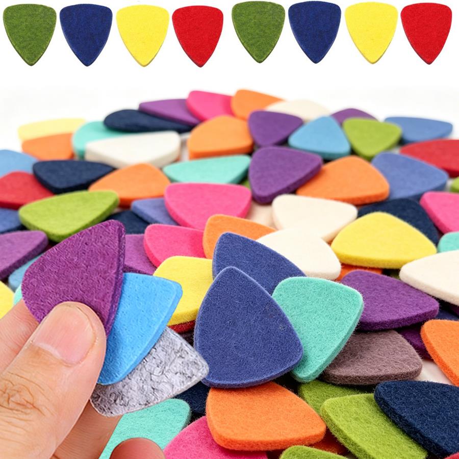 10/20pcs Felt Guitar Picks, So - Musical Instrument Mandolin ulasan dan harga
