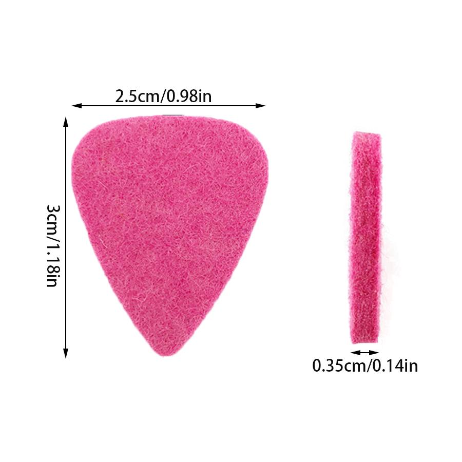 10/20pcs Felt Guitar Picks, So - Musical Instrument Mandolin ulasan dan harga