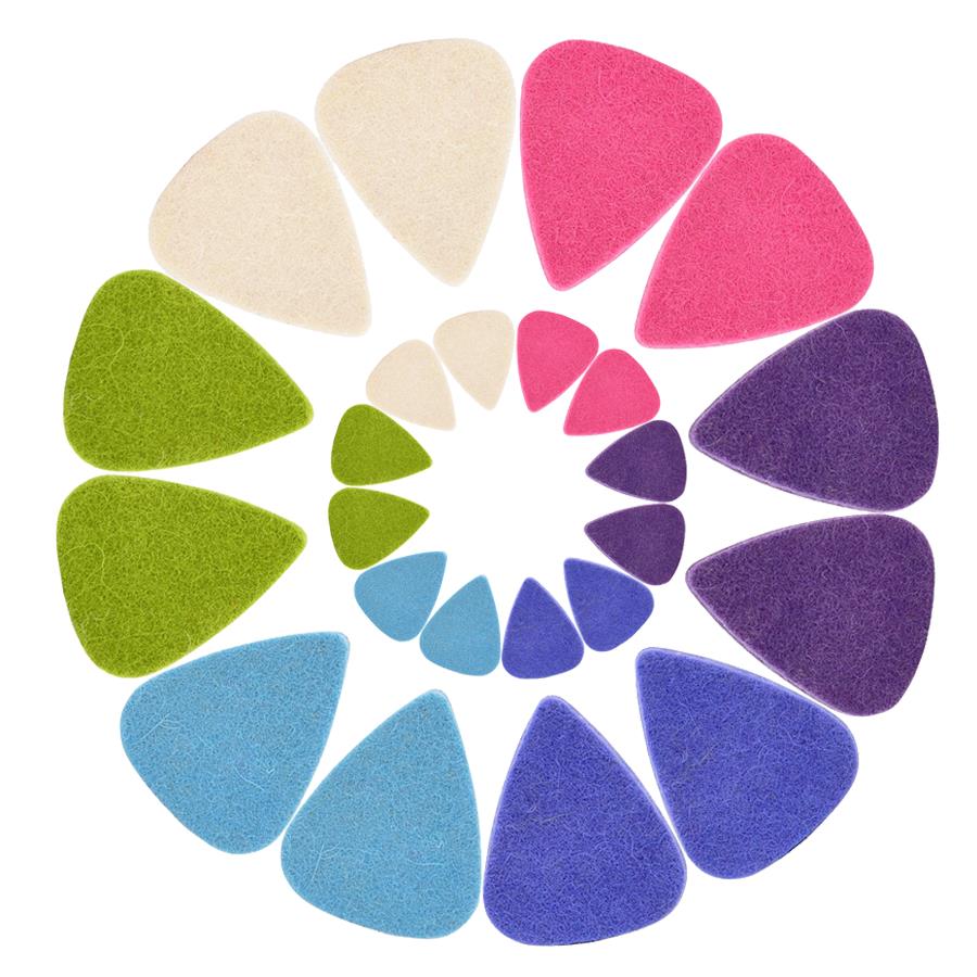 10/20pcs Felt Guitar Picks, So - Musical Instrument Mandolin ulasan dan harga
