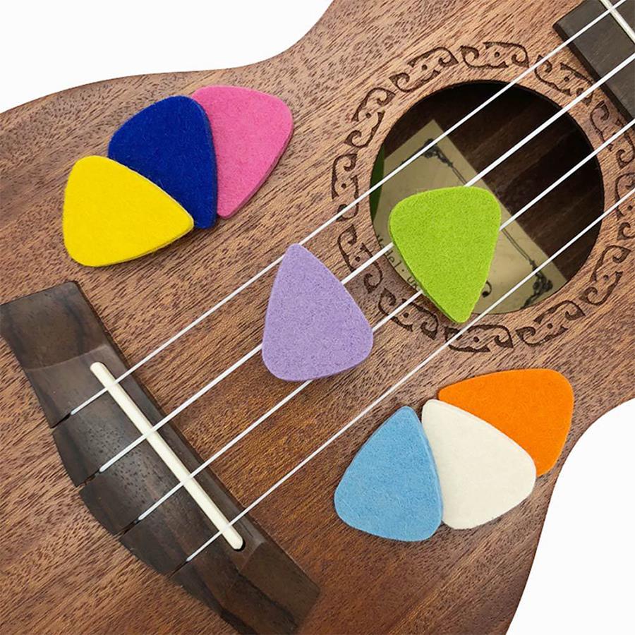10/20pcs Felt Guitar Picks, So - Musical Instrument Mandolin ulasan dan harga