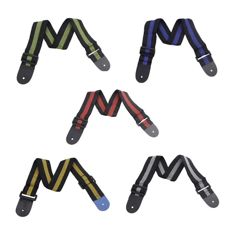 Guitar Strap Colourful Stripe  - Acoustic Guitar Dreadnought ulasan dan harga