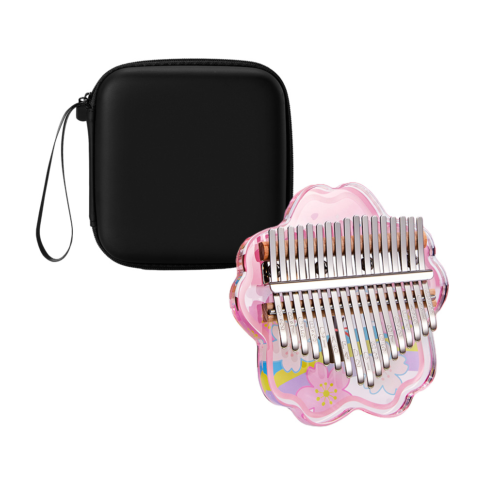Mini Thumb Piano 17 Keys Porta - Musical Instrument Box ulasan dan harga