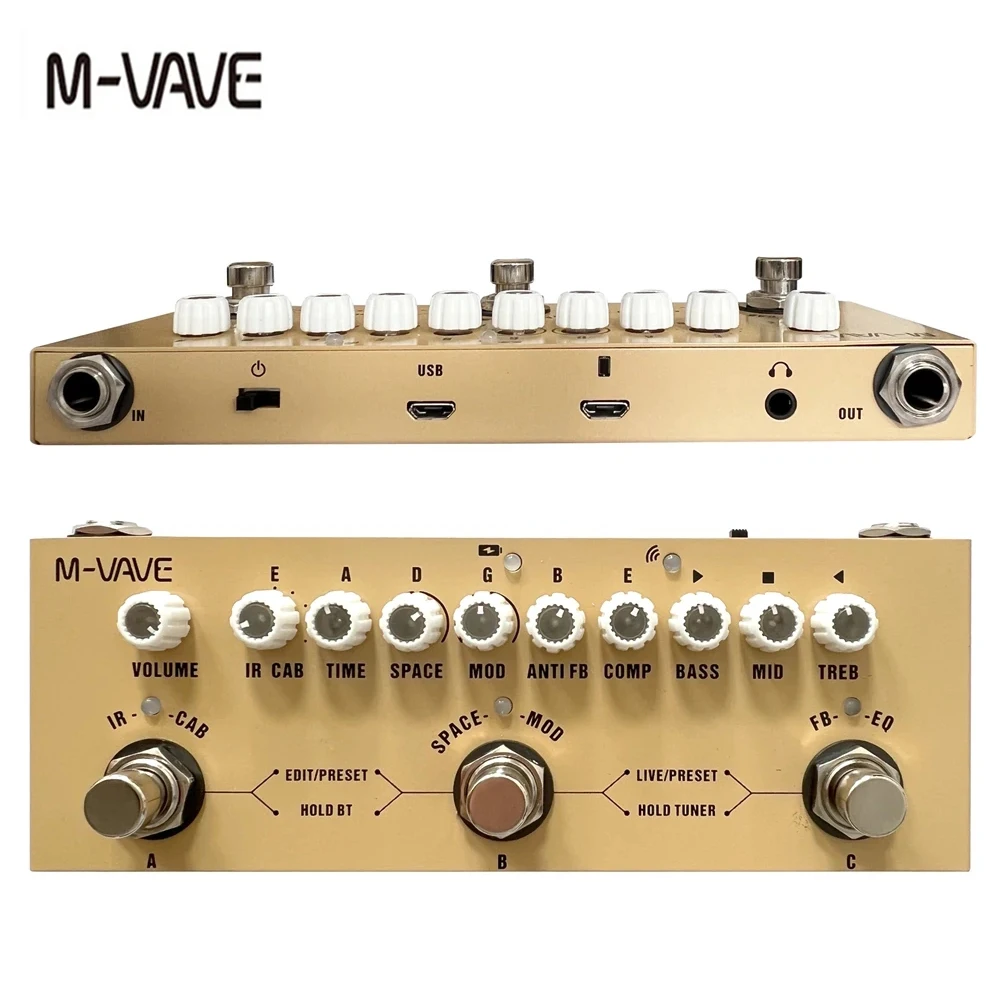 M-vave Cube BABY Rechargeable  - Acoustic Guitar Dreadnought ulasan dan harga