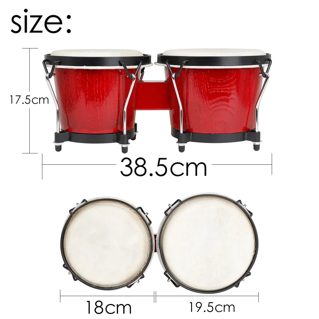IRIN African Bongo Drums Woode - Musical Instrument African ulasan dan harga