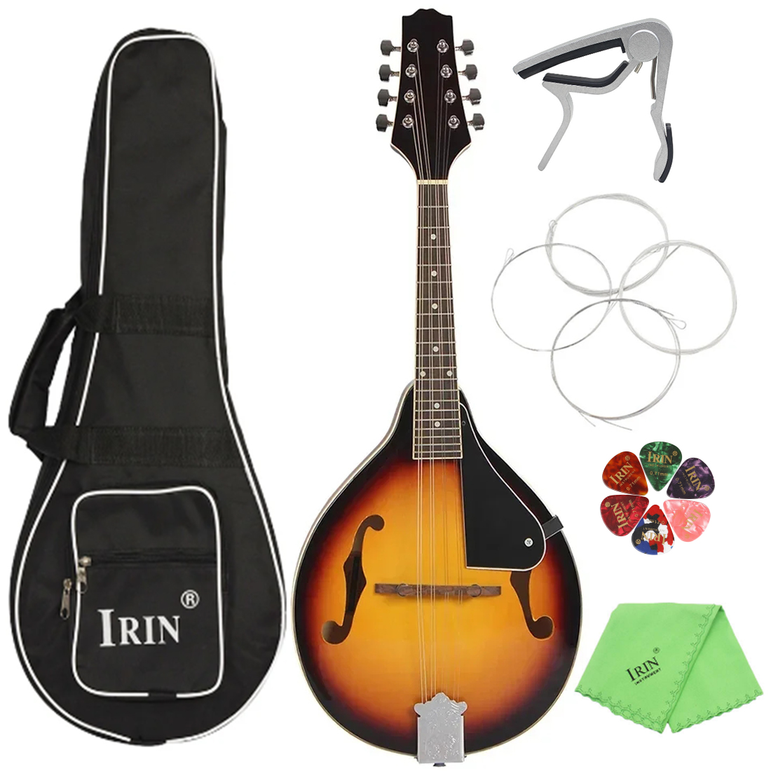 IRIN Sunset 8 String Basswood  - Musical Instrument Mandolin ulasan dan harga